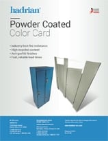 Cover of Hadrian Powder Coated Steel Color Chart for 2019