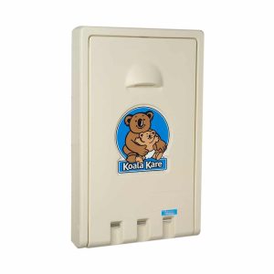 Koala Kare KB101 wall mounted baby changing station closed cream.