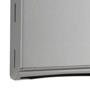 Lower detail of Bobrick B-262 surface folded paper towel dispenser.