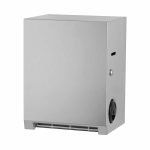 Bobrick B-2860 surface mount roll paper towel dispenser against white.