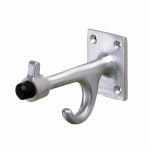 Bobrick B-212 coat hook with bumper shown against white background