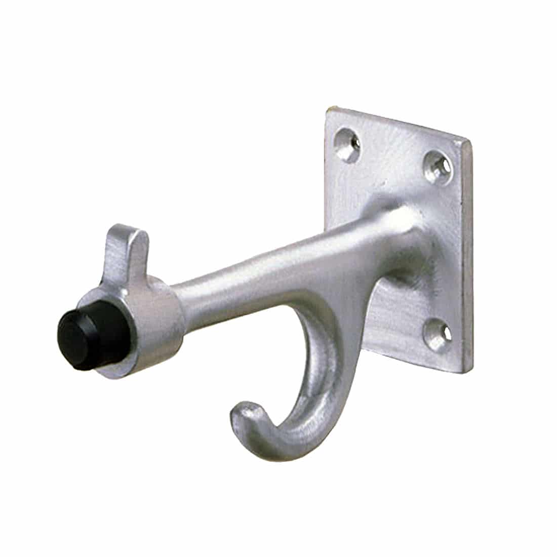 Pack of 1 3-1/2 inch Projection x 2-3/4 inch High Sentry Supply 650-6632 Toilet Partition Coat Hook and Bumper