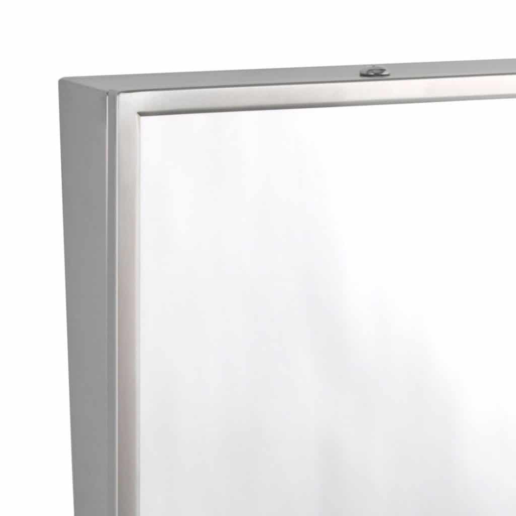 Bobrick Fixed Tilt B293 Mirror ADA Compliant Stainless Partition Plus