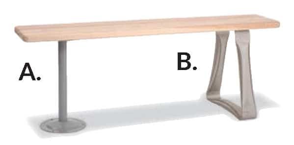 bench-pedistal-types