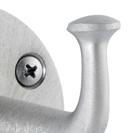 Bobrick Heavy Duty Clothes Hook, Exposed Mounting B-211 detail view.