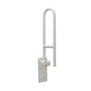 Bobrick Vinyl Coated Swing Up Grab Bar B-49916 pictured raised.