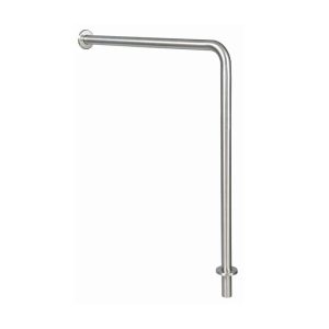 Bobrick Wall to Floor Grab Bar 819388 shown angled.