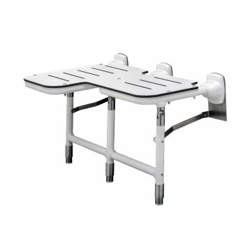 Bobrick Bariatric Folding Shower Seat with Legs B-918116 shown extended.