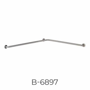 Bobrick 1 ½” Diameter Two-Wall Grab Bar B-6897 satin finish.
