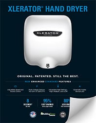 Thumbnail of the XLERATOR Hand Dryer Specification Sheet PDF