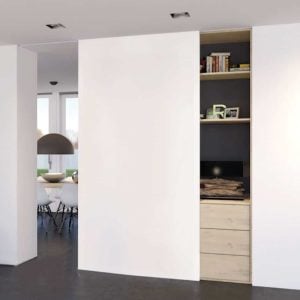 Photograph, large, heavy Hawa Junior 120/B sliding door panel.