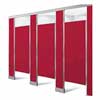 Red High Pressure Laminate Bathroom Partitions