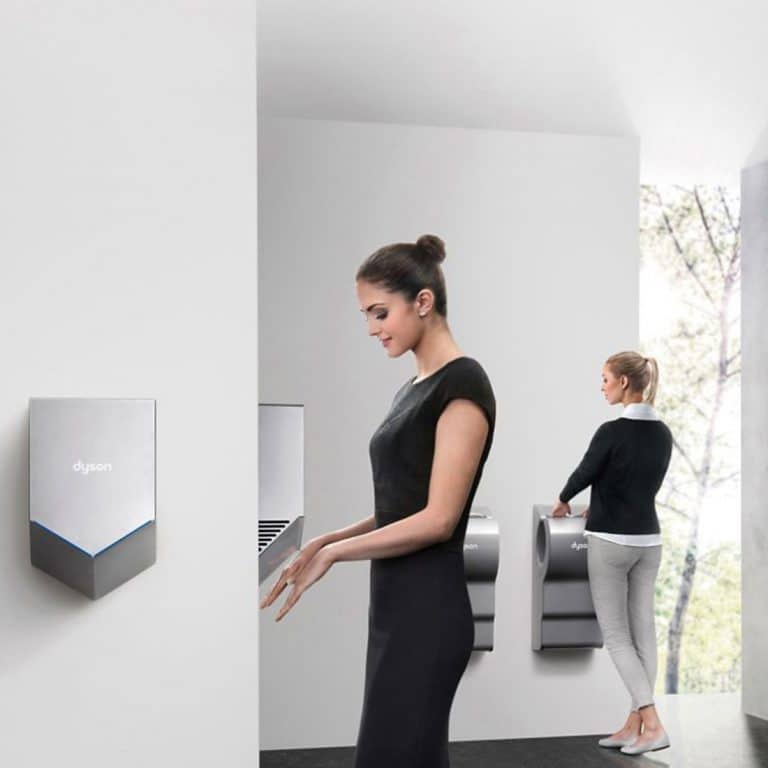 Dyson Airblade V Hand Dryer Stylish, Meets ADA Partition Plus