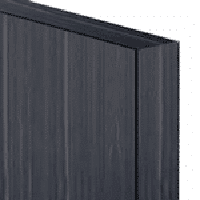 Achieve exciting faux stone and faux wood effects with laminate. A blue gray laminate partition illustration.