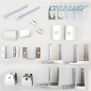 Photograph of Hadrian 600421 hardware kit components.
