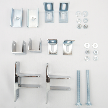 Photograph of Hadrian 600422 hardware kit components.