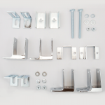 Photograph of Hadrian 600423 hardware kit components.