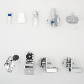 Photograph of Hadrian 601000 hardware kit components.