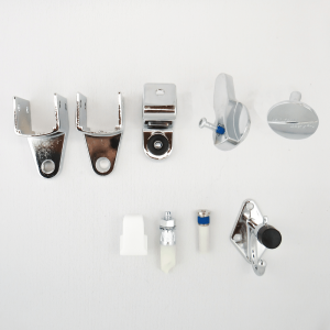 Photograph of Hadrian 601005 hardware kit components.