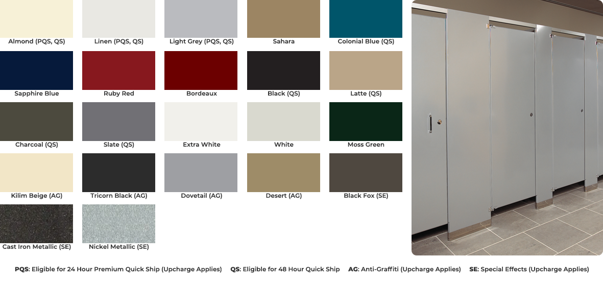 One Point Partitions Color Chart