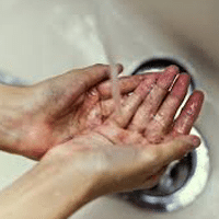 hand washing helps eliminate germs