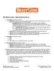 Thumbnail image of a PDF BeastWire material specification document.