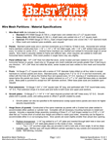 Thumbnail image of a PDF BeastWire material specification document.