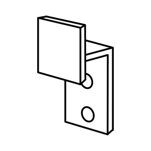 Line drawing of Bobrick Clothes Hook – 1000869.