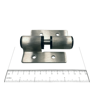 Photograph showing the size of the Bobrick J-Hinge Packet - 1002331 components.