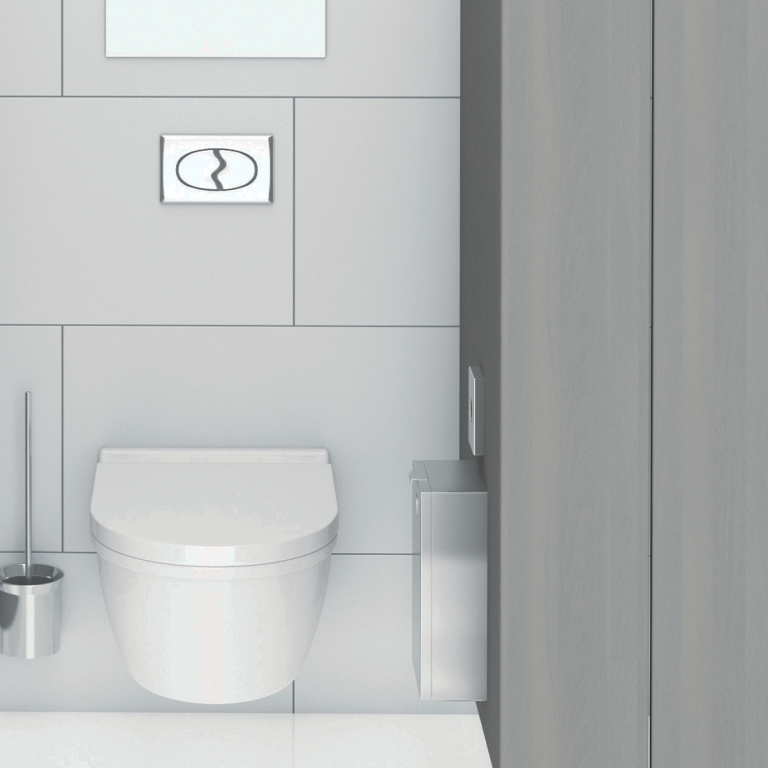 Bobrick Surface Sanitary Napkin Disposal B35139 Partition Plus