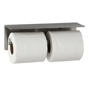 Photograph of the Bobrick Cubicle Collection Toilet Tissue Dispenser & Utility Shelf B-540.