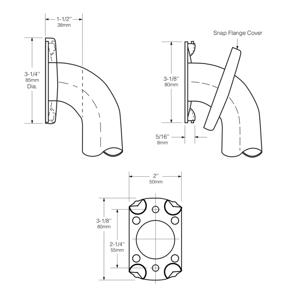 Grab Bar Set for ADA and ICC/ANSI Compliance Partition Plus