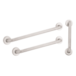 Composite image of three grab bars against a white background: (1) 18" bar, (1) 36" bar, and (1) 42" bar.