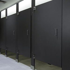 Black High Pressure Laminate Partitions