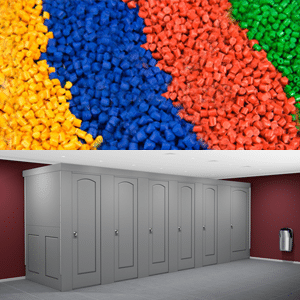 Graphic for Plastic Restroom Partitions