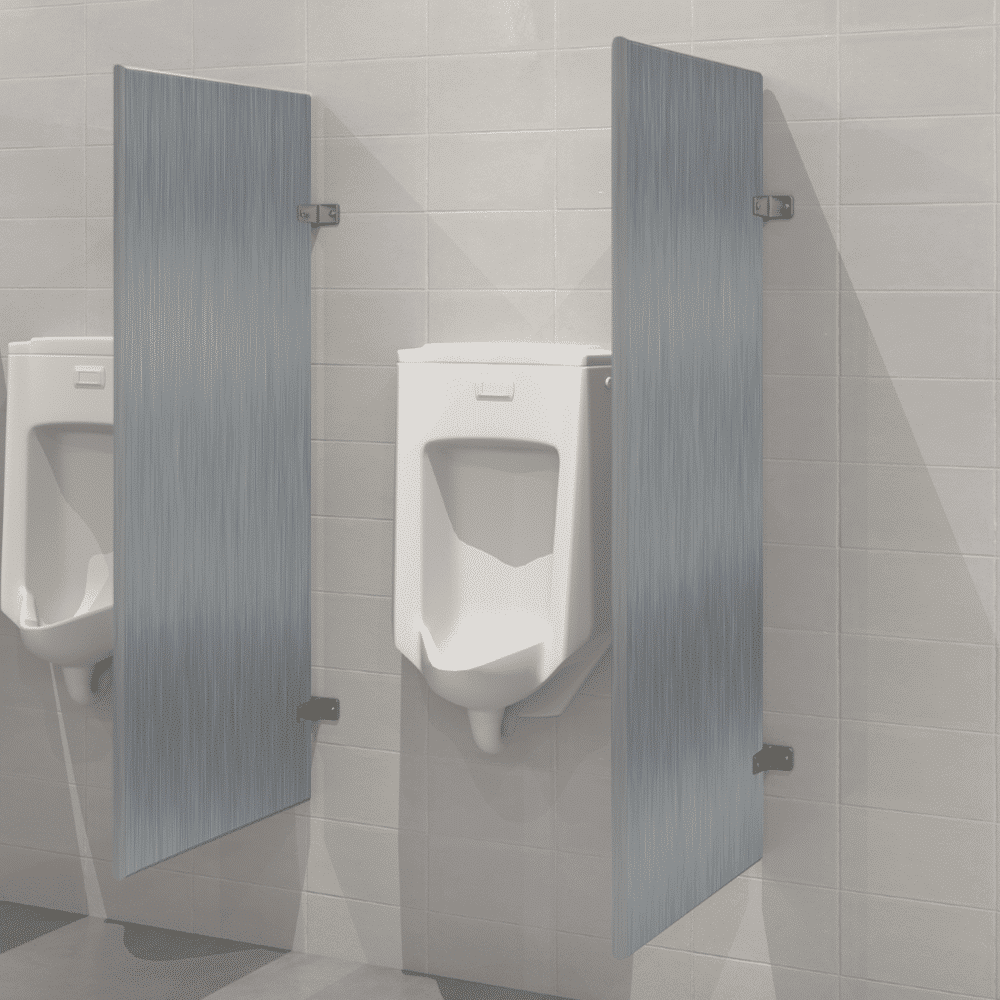 Wall Hung Urinal Screen - Stainless Steel