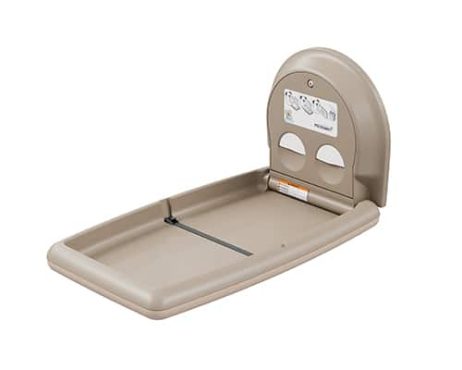 Vertical Baby Changing Station Cream Open KB301