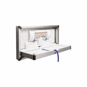 Bradley Stainless Steel Recessed Changing Station Side View
