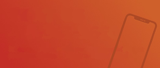 Red-Orange Rectangle with Phone Shaped Symbol - Text Us