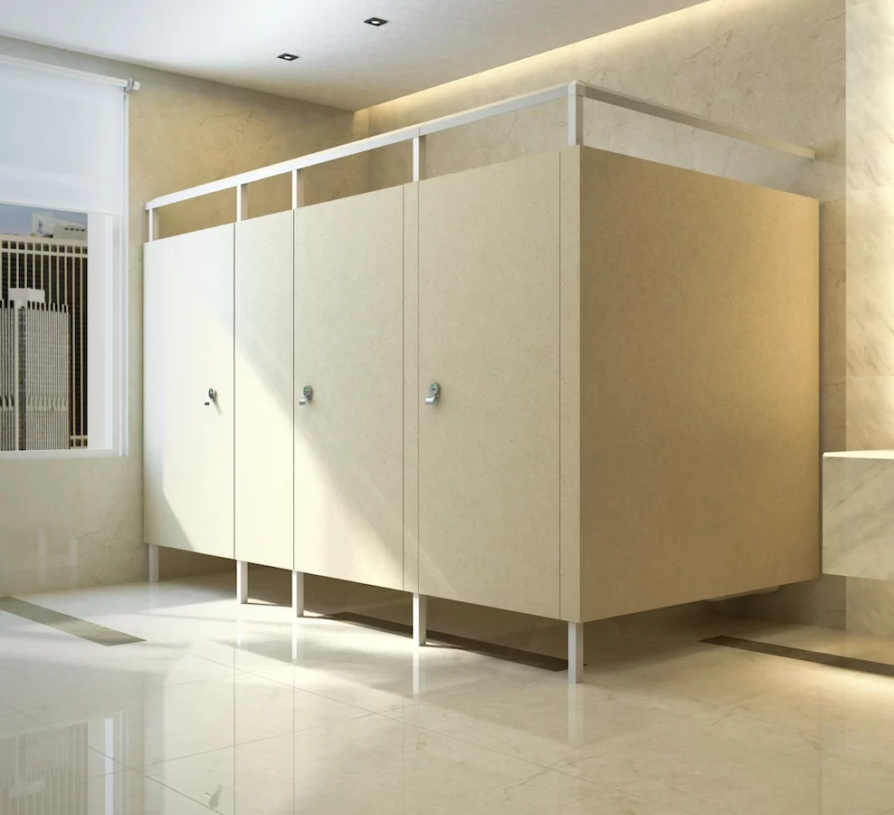 Cream Scranton Eclipse Solid Plastic Stalls