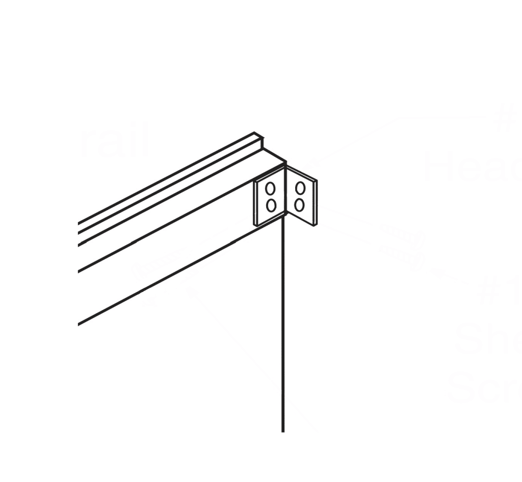 Bobrick Headrail Bracket 1000927 Partition Plus