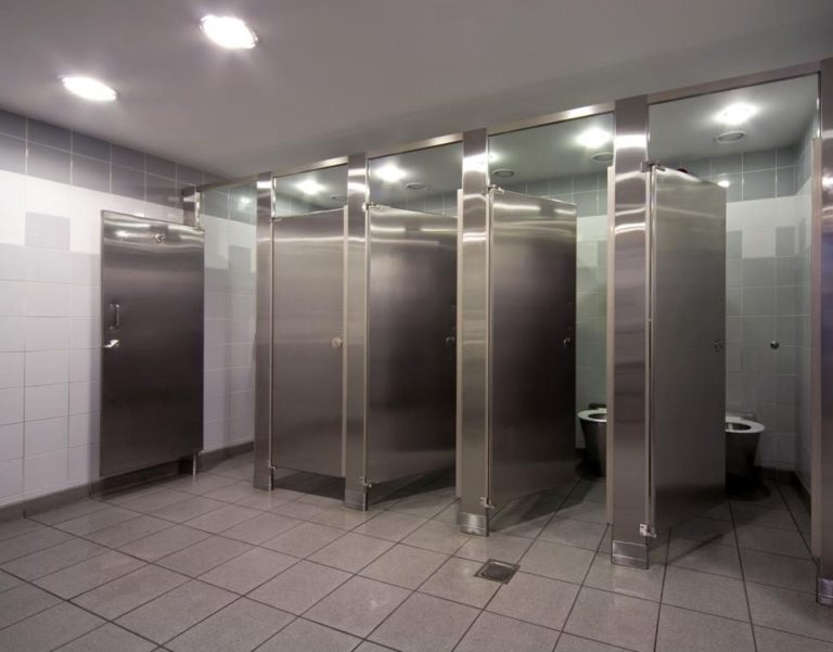 Stainless Steel High Privacy Bathroom Stalls - Partition Plus