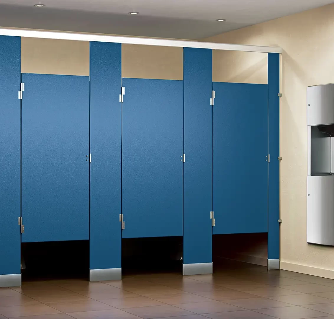 Blue ASI HDPE Plastic Bathroom Stalls