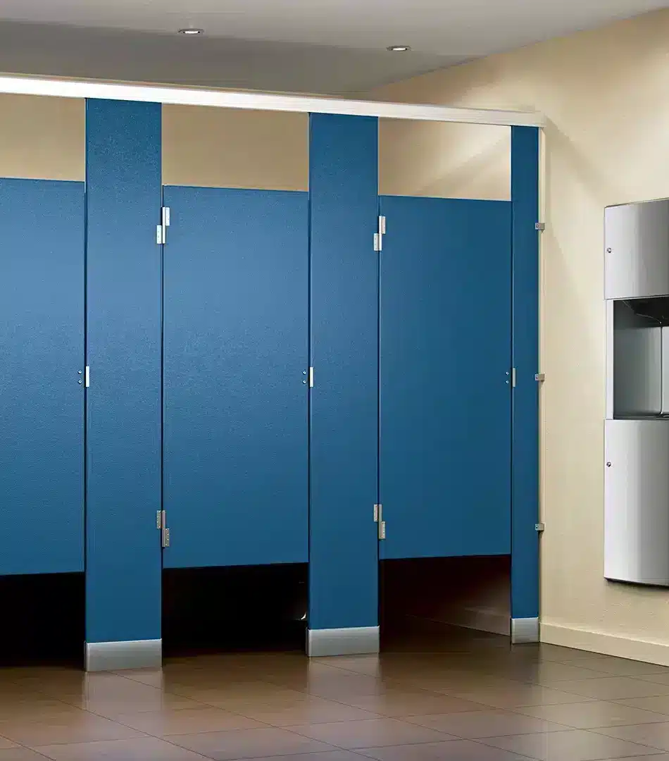 ASI Global blue solid plastic toilet partitions