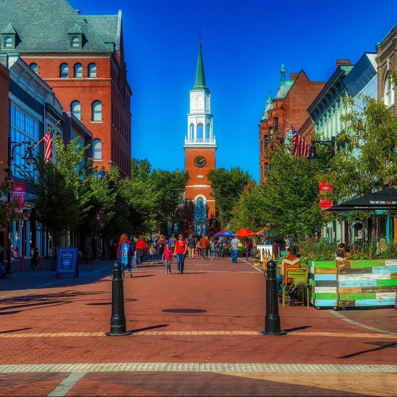 Photograph of city of Burlington Vermont.