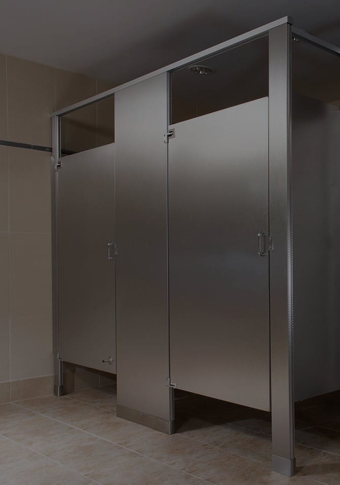 Bradley stainless steel toilet partitions